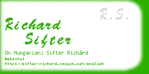 richard sifter business card